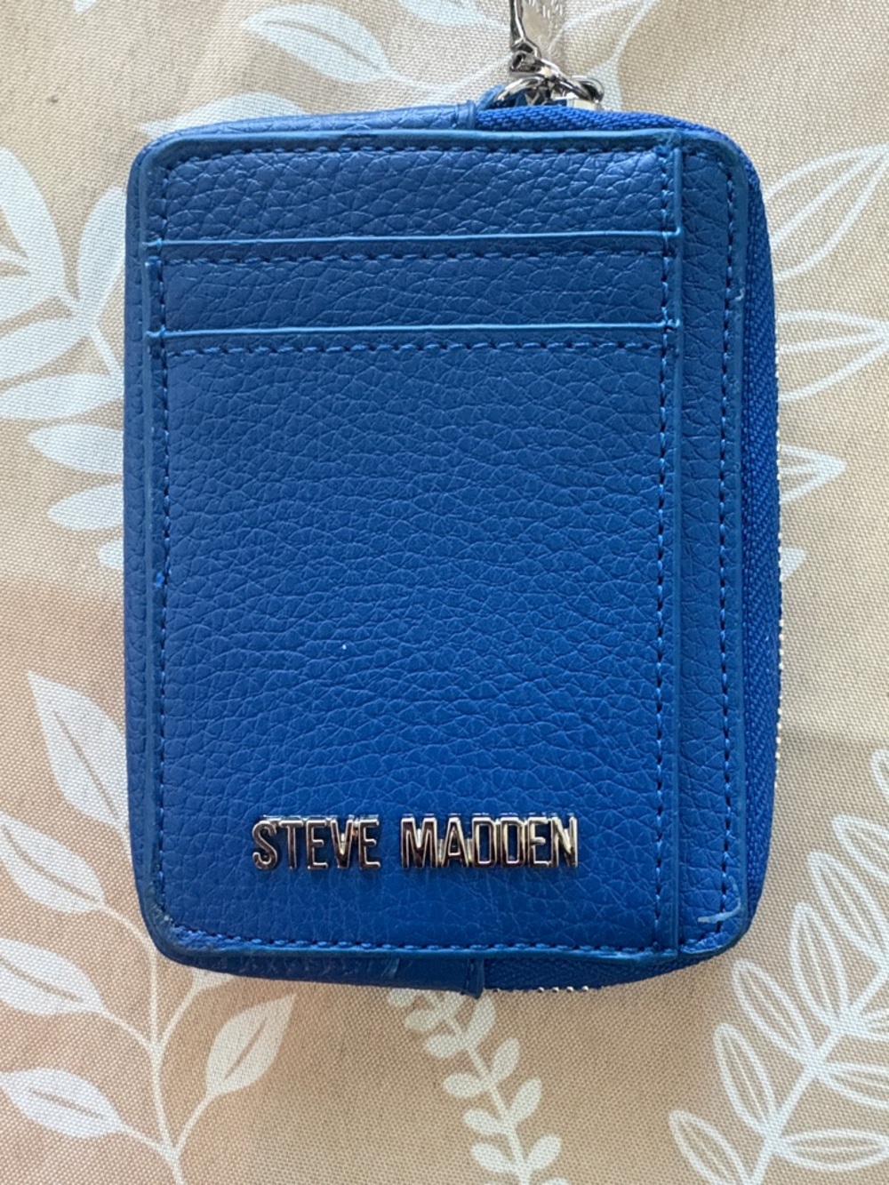 Steve Madden Royal Blue Zip Card Wallet